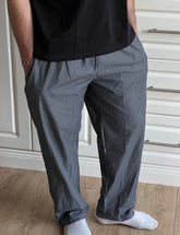 Gray Checkered Pants Pyjama set